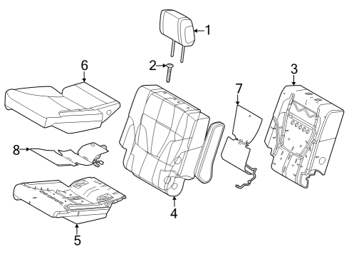 2023 Toyota Sequoia COVER SUB-ASSY, RR S Diagram for 71075-0C660-C2