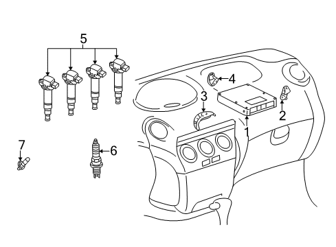 2002 Toyota Echo Powertrain Control Diagram 2 - Thumbnail