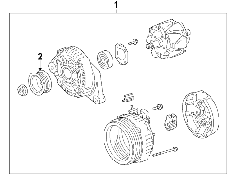 2015 Toyota Land Cruiser Alternator Diagram 1 - Thumbnail