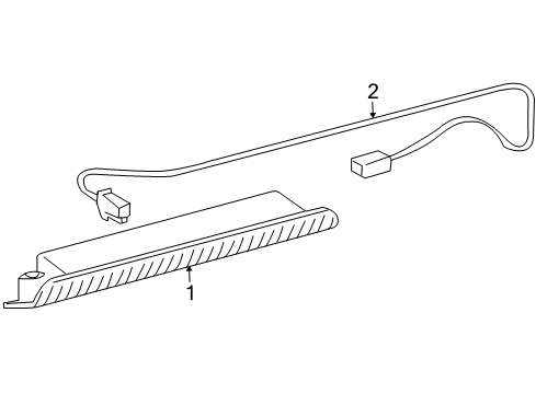 2010 Toyota Corolla High Mount Lamps Diagram 2 - Thumbnail