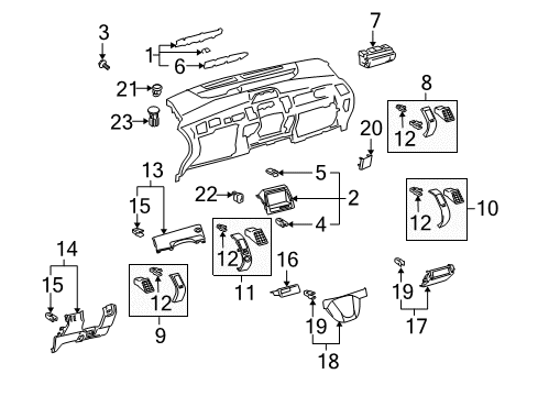 2005 Toyota Prius THERMISTOR, Cooler Diagram for 88625-58020