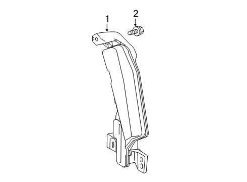 2022 Toyota Prius AWD-e Clearance Lamps Diagram