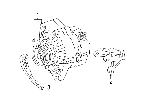 2001 Toyota Solara Alternator Diagram 1 - Thumbnail