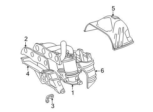 2005 Toyota MR2 Spyder Exhaust Manifold Diagram