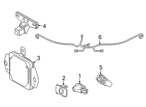 2023 Toyota Tundra Parking Aid Diagram 1 - Thumbnail