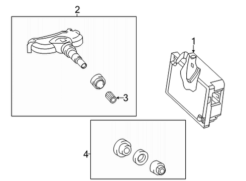 2020 Toyota Highlander Tire Pressure Monitoring Diagram