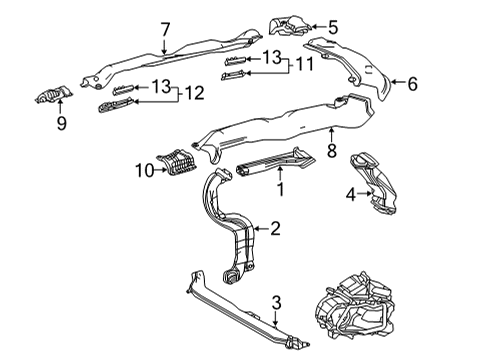 2023 Toyota Sienna Sealing Strip, Driver Side Diagram for 55872-08020