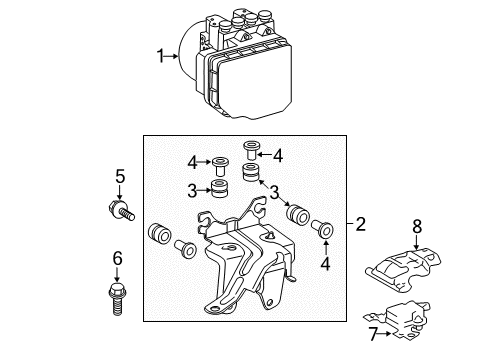 2008 Scion xD Anti-Lock Brakes Diagram 1 - Thumbnail