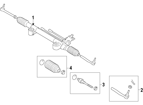 2019 Toyota Land Cruiser P/S Pump & Hoses, Steering Gear & Linkage Diagram