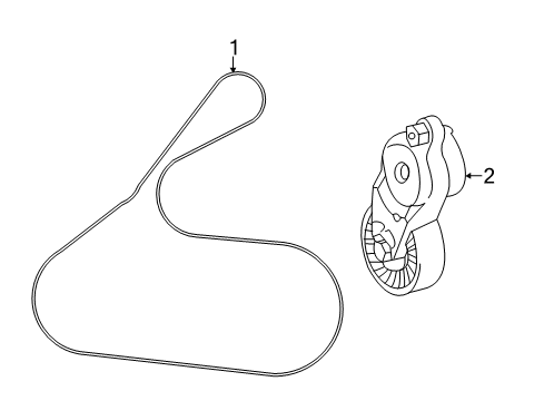 2014 Toyota RAV4 Belts & Pulleys, Maintenance Diagram