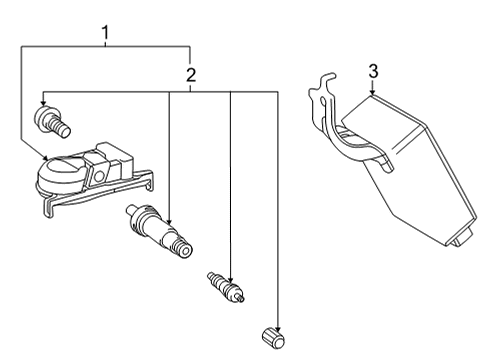 2023 Toyota Mirai Tire Pressure Monitoring Diagram