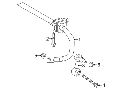 2022 Toyota Corolla Rear Suspension, Control Arm Diagram 1 - Thumbnail