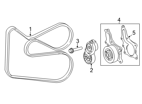 2019 Toyota Highlander Belts & Pulleys, Maintenance Diagram 3 - Thumbnail