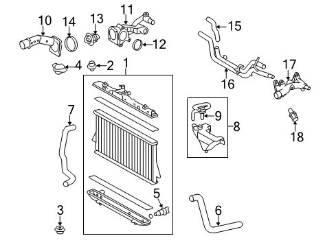 2013 Toyota Highlander Computer, Engine Con Diagram for 89661-48N81