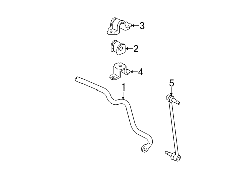 2006 Toyota Highlander Stabilizer Bar & Components - Front Diagram 2 - Thumbnail