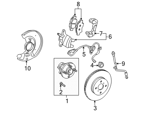 2000 Toyota MR2 Spyder Anti-Lock Brakes Diagram 2 - Thumbnail