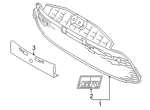 2023 Toyota GR86 ORNAMENT F GR Diagram for SU003-09377