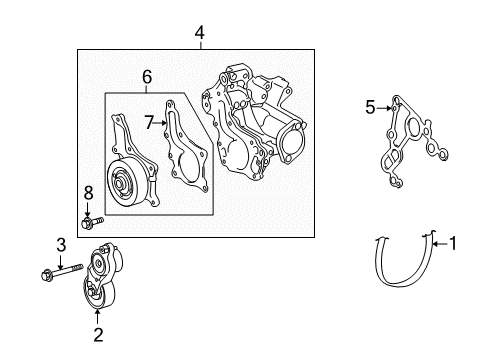 2011 Toyota Highlander Belts & Pulleys, Maintenance Diagram 3 - Thumbnail