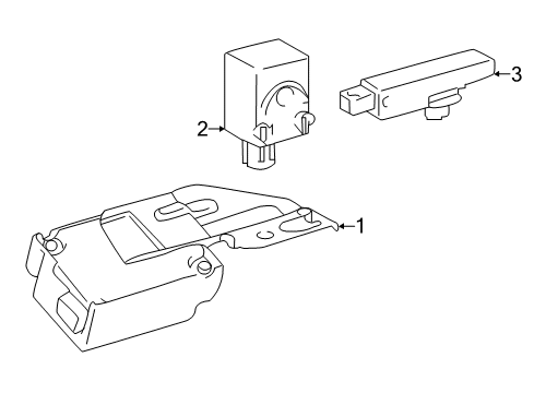 2022 Toyota Tacoma Keyless Entry Components Diagram