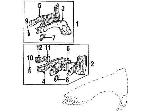 1994 Toyota Corolla Side Member Diagram