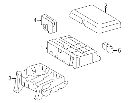 2013 Toyota Land Cruiser Upper Cover Diagram for 82661-60360