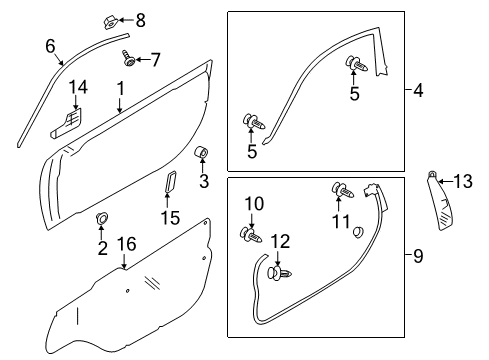 2015 Scion FR-S Door & Components Diagram