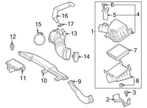 2023 Toyota Prius Air Intake Diagram