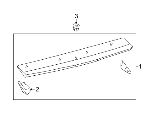 2011 Toyota Prius Rear Spoiler Diagram