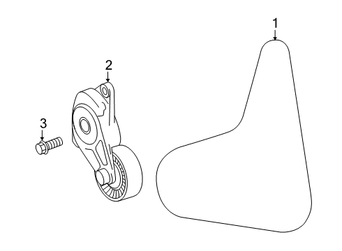 2019 Toyota RAV4 Belts & Pulleys, Maintenance Diagram