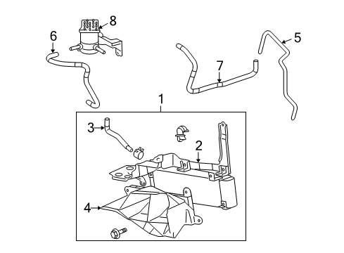 2010 Toyota Highlander Cooler Assembly, Oil Diagram for 32910-48080