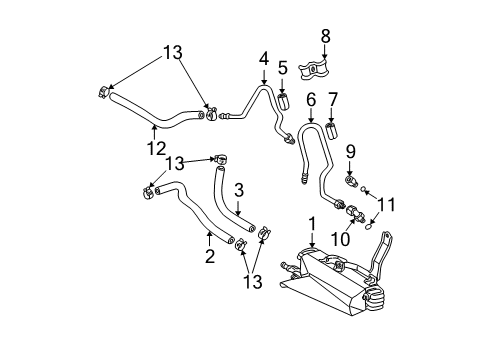 2005 Toyota Highlander Trans Oil Cooler Diagram 2 - Thumbnail