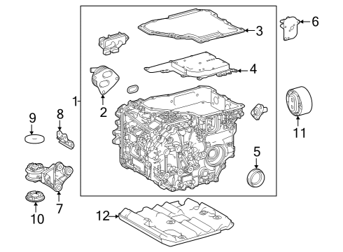 2023 Toyota bZ4X Traction Motor Components Diagram 3 - Thumbnail