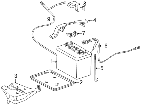 2000 Toyota Corolla Wire, Engine Diagram for 82123-02030