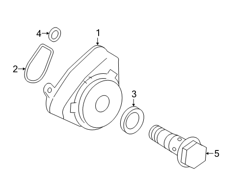 2017 Toyota RAV4 Engine Oil Cooler Diagram