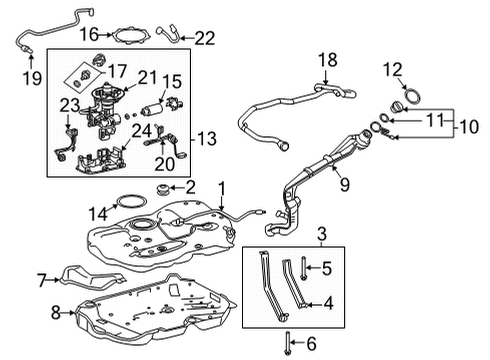 2022 Toyota Venza Tube, Fuel Emission Diagram for 77261-0R090