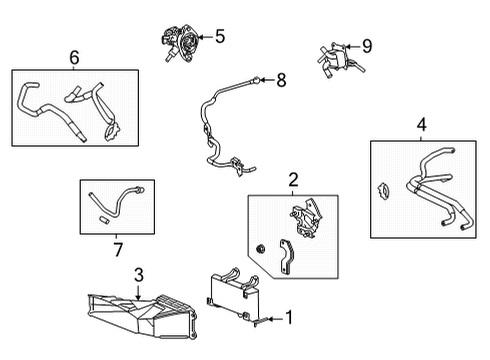 2022 Toyota Highlander Trans Oil Cooler Diagram 1 - Thumbnail