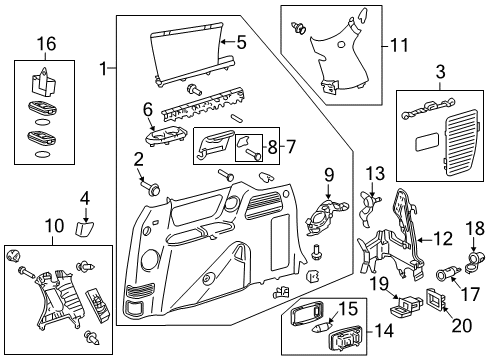 2016 Toyota Sienna Bulbs Diagram 9 - Thumbnail