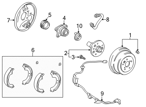 1998 Toyota RAV4 Brake Components, Brakes Diagram 2 - Thumbnail