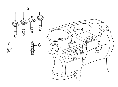 2005 Scion xB Ignition System Diagram