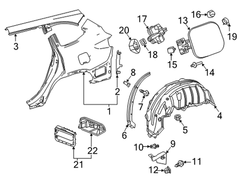 2021 Toyota Highlander Fuel Door, Electrical Diagram 2 - Thumbnail