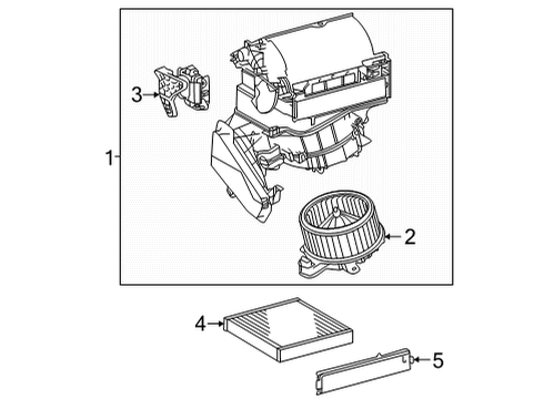 2019 Toyota Mirai Blower Motor & Fan Diagram