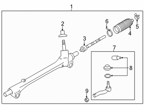 2023 Toyota GR86 GR BOX ASSY M/S LHD Diagram for SU003-10781