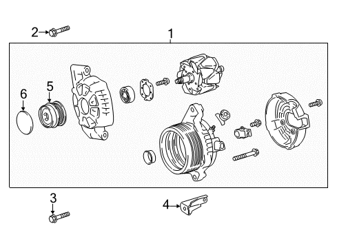 2023 Toyota Camry Bolt Diagram for 90105-A0107