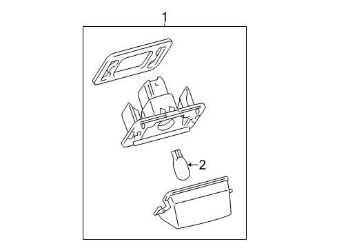 2019 Toyota Highlander License Lamps Diagram