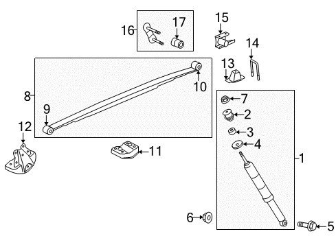 2018 Toyota Tundra Spring Assembly, Rear RH Diagram for 48210-0C282