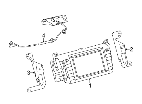 2017 Toyota RAV4 Navigation System Components Diagram