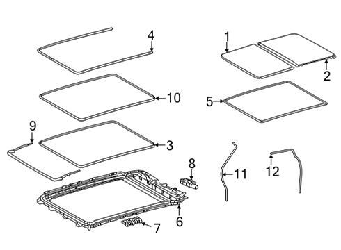 2024 Toyota Tundra Sunroof Diagram 1 - Thumbnail