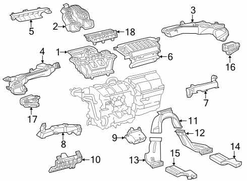 2023 Toyota GR Corolla Ducts Diagram