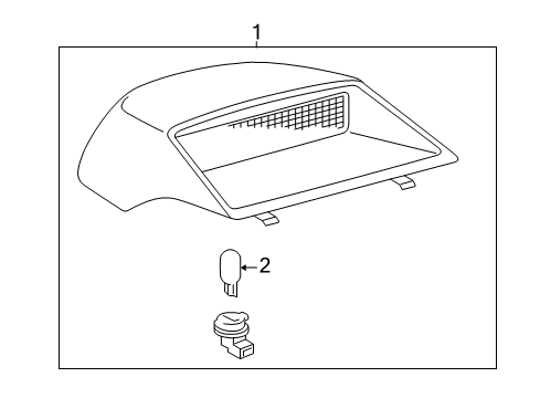 2000 Toyota Camry High Mount Lamps Diagram