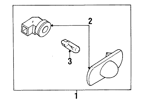 1997 Toyota Tercel License Lamps Diagram